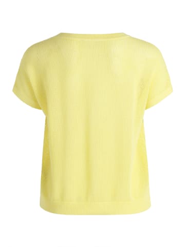 Betty Barclay Lochstrick-Pullover ohne Arm in Gelb