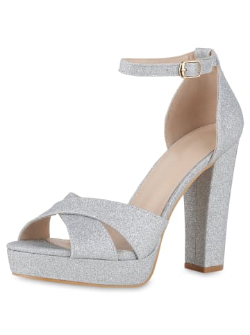 VAN HILL High Heels Cheryl in Silber