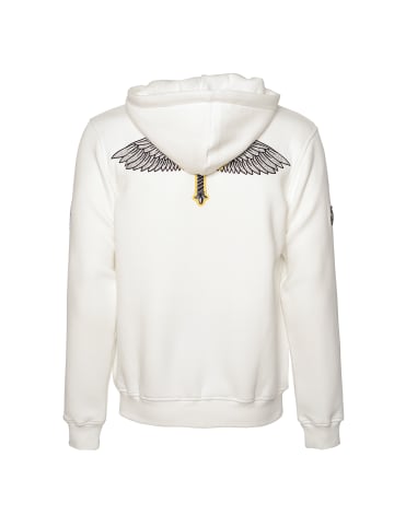 Roberto Geissini Cross-Wings Sweatjacke Offwhite