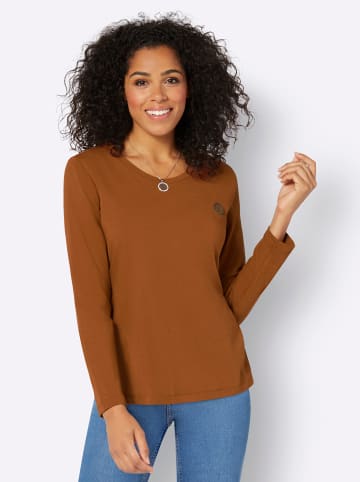 WITT WEIDEN Langarmshirt in cognac