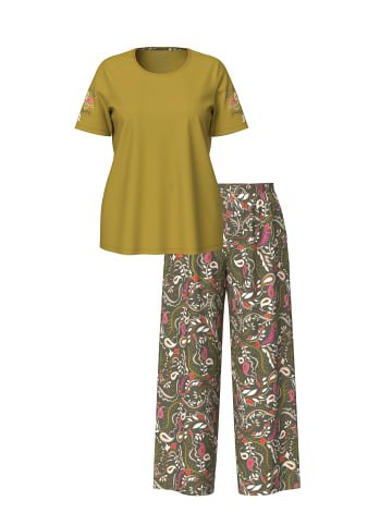 Ulla Popken Pyjama in olivgrau