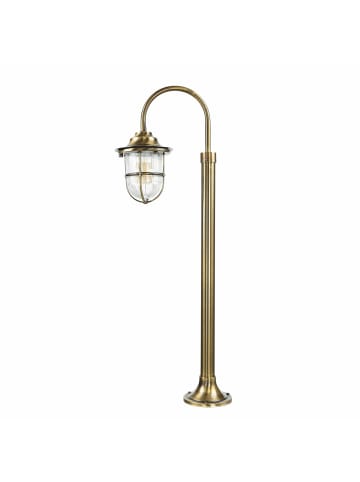 Licht-Erlebnisse Wegeleuchte (B)25 x (L)25 x (H)62 cm in Messing Antik