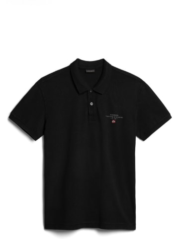 Napapijri Polo "Elbas Ss 4" in Schwarz