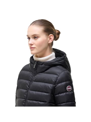 Schwarz Polyamid Lange Jacke