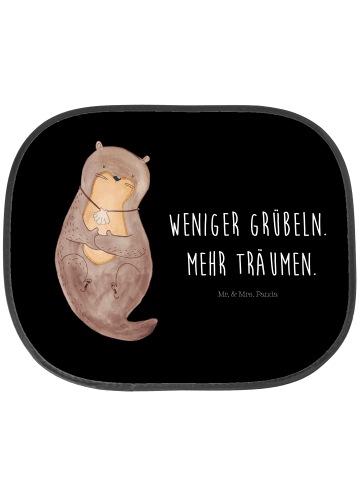 Mr. & Mrs. Panda Sonnenschutz Auto Otter Muschel mit Spruch in Schwarz