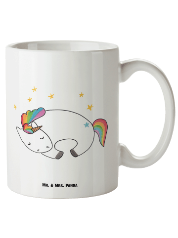 Mr. & Mrs. Panda Jumbo Tasse Einhorn Nacht ohne Spruch in Weiß