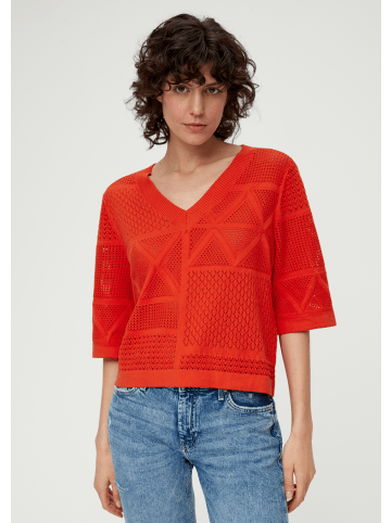 s.Oliver Strickpullover kurzarm in Orange