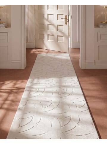 Beliani Läufer HOOD in Weiß - (W) 80 x (L) 300 cm