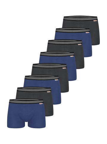 Nur Die  Boxer Cotton Stretch in anthrazit-dunkelblau