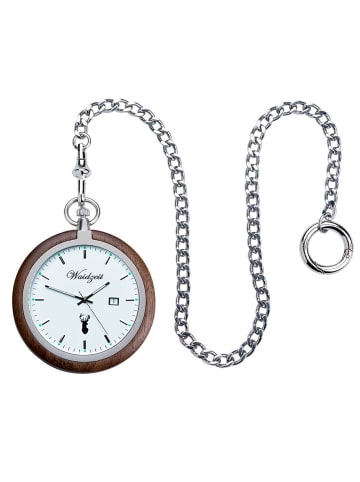 Waidzeit Analog-Taschenuhr Waidzeit Taschenuhren extra groß (ca. 50mm)