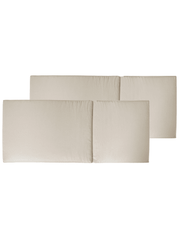 Beliani 2er-Set Auflagen JAVA/AMANTEA PREMIUM in Beige