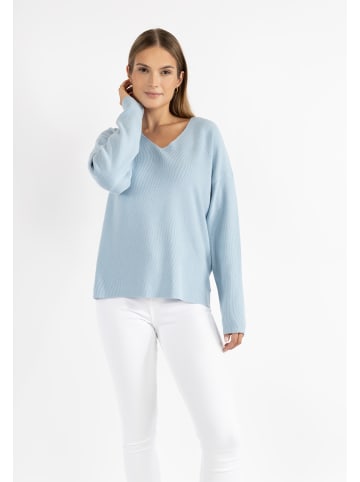 RISA Strick Pullover in Hellblau