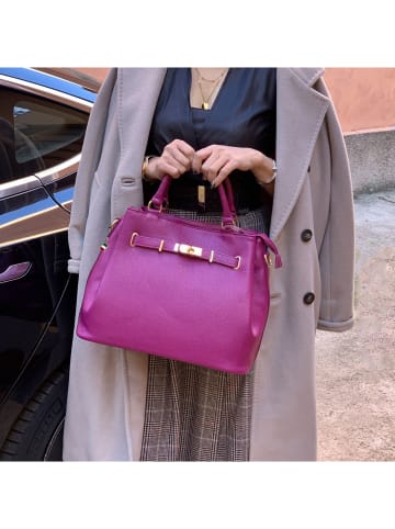 Florence Florence Handtasche Leder fuchsia, pink ca. 38cm