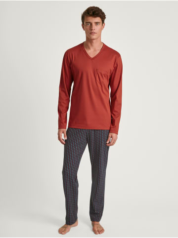 Calida Pyjama in ochre red