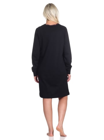 NORMANN Nachthemd   - 76229 in schwarz