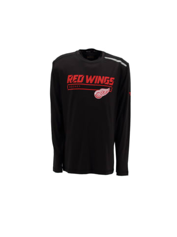 FANATICS Shirt Detroit Red Wings Longsleeve in Schwarz