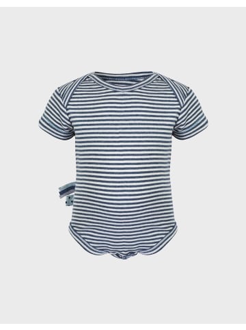 OrganicEra Baby Kurzarm-Body in Indigo Melange