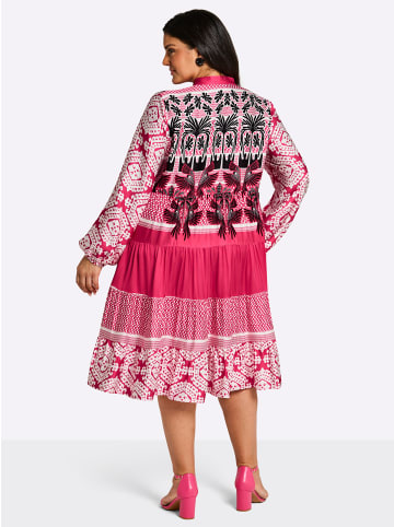 sheego Kleid in hummer-schwarz-bedruckt