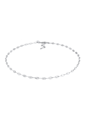Elli Halskette 925 Sterling Silber Plättchen, Valentino Chain in Silber