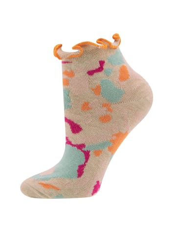 ewers Socken GOTS Mustermix in beige meliert