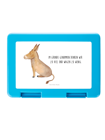 Mr. & Mrs. Panda Bentobox Esel mit Spruch in Weiß