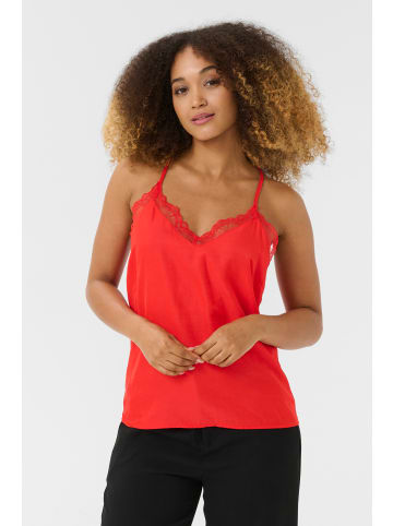 Cream Ärmellose Bluse CRAnna Regular fit in High Risk Red