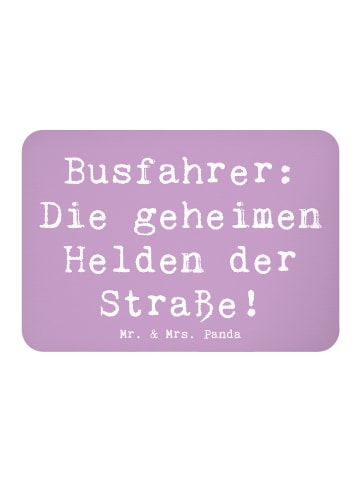 Mr. & Mrs. Panda magnet Spruch Busfahrer Helden mit Spruch in Lavendeltraum