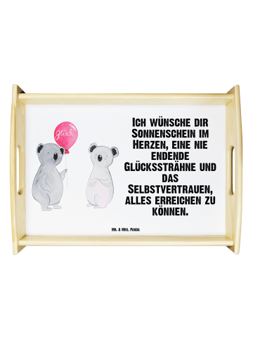 Mr. & Mrs. Panda Serviertablett Koala Luftballon mit Spruch in Weiß