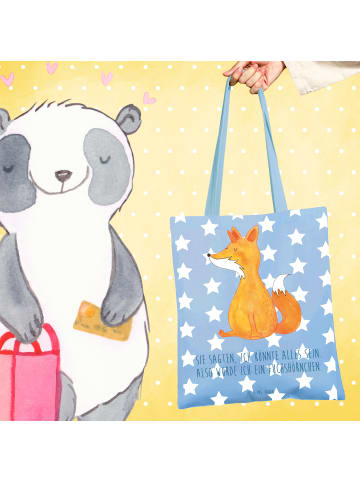 Mr. & Mrs. Panda Schultasche Einhorn Fuchs mit Spruch in Sky Blue