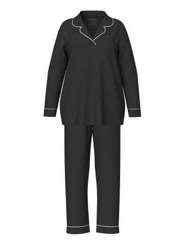 Ulla Popken Pyjama in schwarz