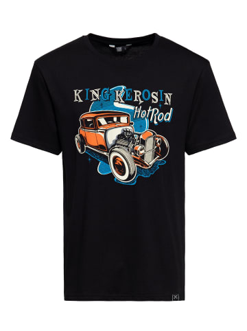 King Kerosin King Kerosin Print T-Shirt Hot Rod in schwarz