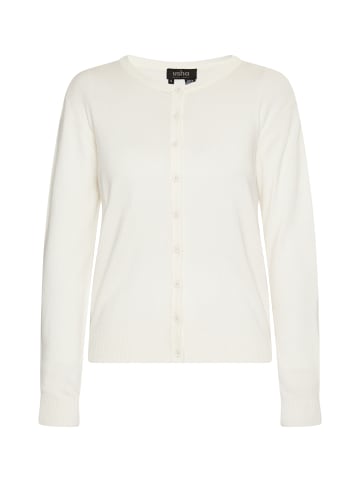 usha BLACK LABEL Damen Cardigan in Wollweiss