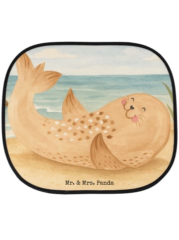 Mr. & Mrs. Panda Sonnenschutz Auto Robbe Liegen Design ohne Spruch in Weiß