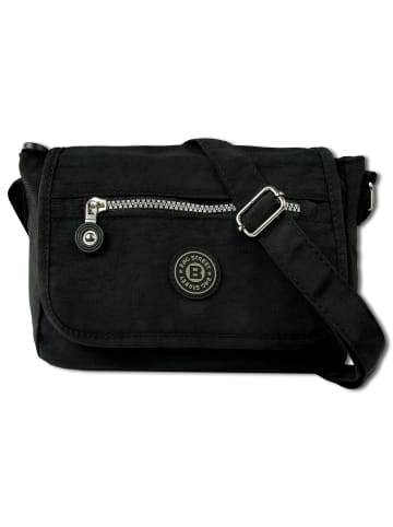 Bag Street Umhängetasche Nylon schwarz ca. 22cm