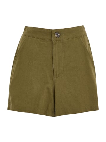 Threadbare Shorts THB Cactus Class Linen Short in olive