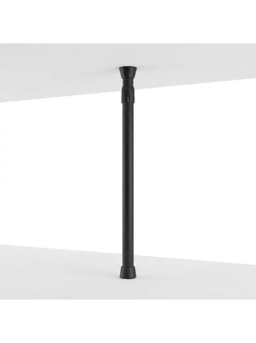 relaxdays Teleskopstange in Schwarz - (L)150–280 cm