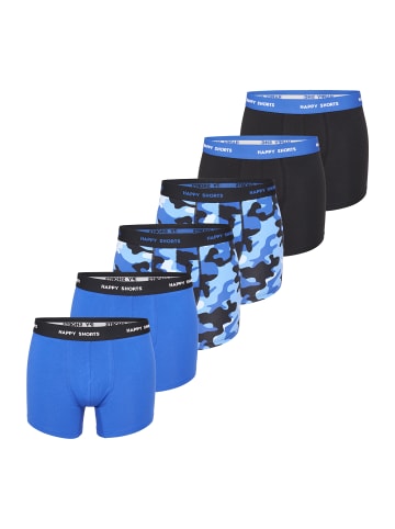 Happy Shorts Retro Pants Jersey in Blue Camouflage