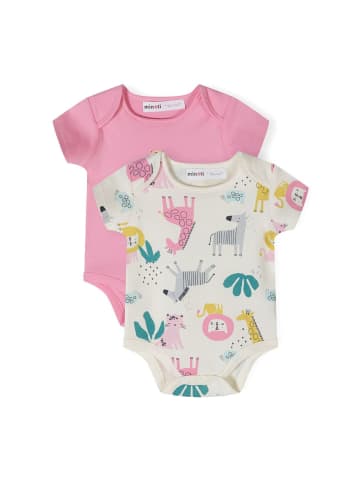 Minoti 2er. Set: Kurzarmbody 24babypack21 in mauve