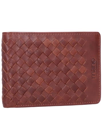 mano Don Luca Geldbörse Leder 12 cm in cognac