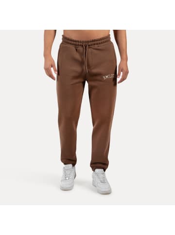 SMILODOX Jogginghose Kayson in Dunkelbraun
