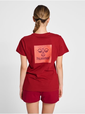 Hummel T-Shirt Hmloffgrid Damen in RHUBARB/NASTURTIUM