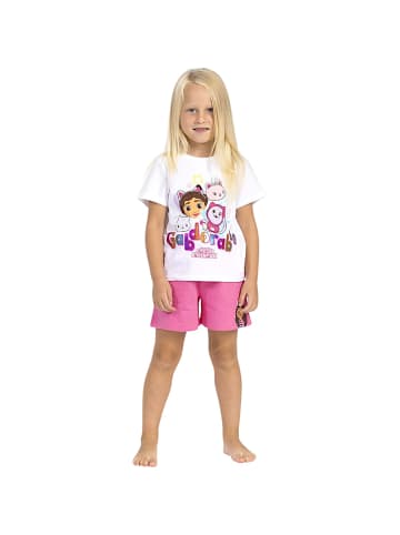 Cerda 2tlg.Outfit T-Shirt & Shorts Gabby´s Dollhouse in Weiß