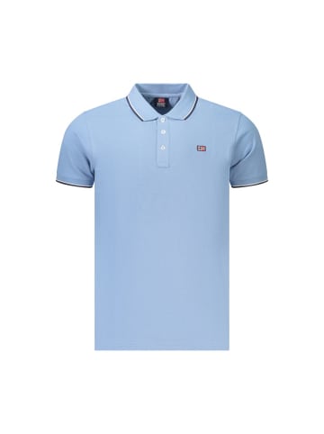 NORWAY 1963 Blau Herren Poloshirt aus Baumwolle