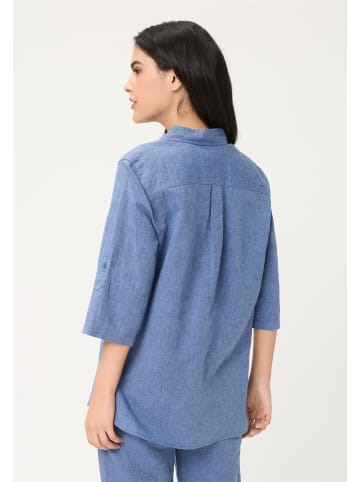 Olsen Bluse in Indigo Denim Melange