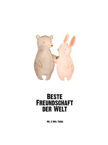 Mr. & Mrs. Panda Trinkgefäß Hase Beste Freundschaft der Welt mit... in Weiß