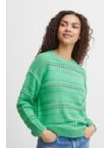 b. young BYOTINKA POINTELLE JUMPER - KNIT Loose fit in Ming Green