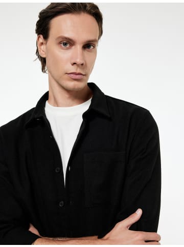 KOTON SHIRTS LS in Schwarz