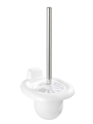 Wenko Toiletten-Bürstenbehälter PURE in Weiß, (B) 15,5 x (H) 36 x (L) 16 cm