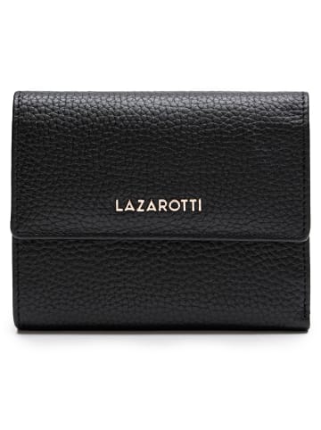 Lazarotti Bologna Leather Geldbörse Leder 12 cm in black