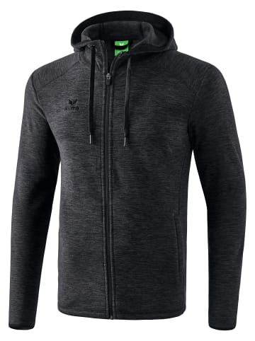 erima Kinder Fleecejacke in schwarz melange